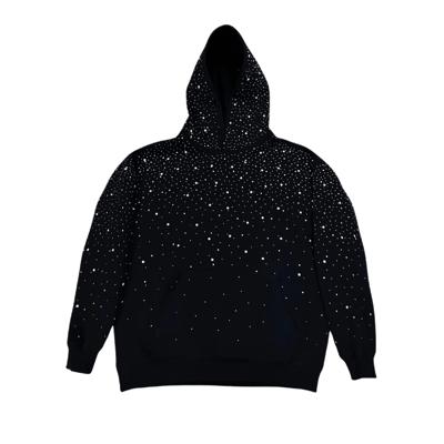 VYBES Rhinestone Galaxy Hoodie | Sparkling Style & Comfort
