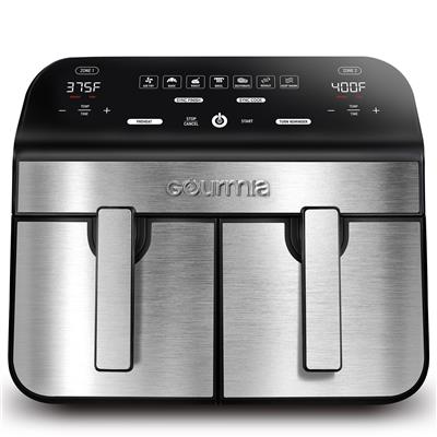 Gourmia 10-Quart Dual Basket Digital Air Fryer with Sync Finish and Sync Cook - Samsclub.com