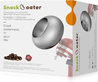 Amazon.com: Aieve Snack Coater Compatible with KitchenAid Tilt-Head Stand Mixer for Making Chocolate Covered Almonds, Pistachio, Peanut, Freeze Dried