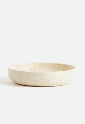 Marble serving bowl - beige - 1206795002