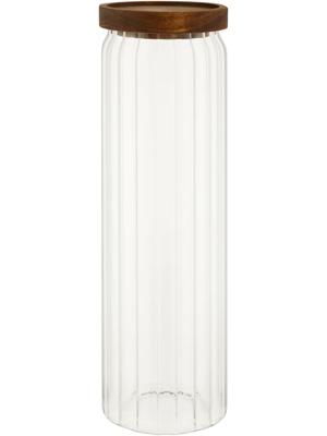 Glass Canister With Acacia Lid 30x9cm – PEP Online