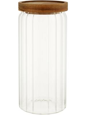 Glass Canister With Acacia Lid 20x9cm – PEP Online