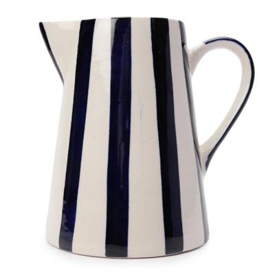 Humble and Mash Blue Striped Ceramic Jug 1.5L - Yuppiechef