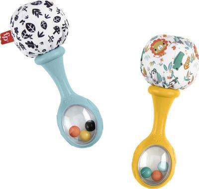 Fisher-Price Baby Rattle ‘n Rock Maracas Toys, Set of 2 for Infants 3+ Months, High Contrast, Ages 3M+ - Walmart.ca