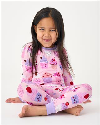 Cupcake Kisses Two-Piece Pajama Set | Little Sleepies