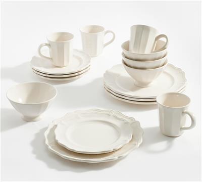 Heirloom Stoneware 16-Piece Dinnerware Set | Pottery Barn