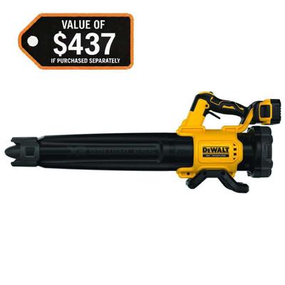 DEWALT 20V MAX 125 MPH 450 CFM Brushless Cordless Battery Powered Blower Kit with (1) 5 Ah Battery & Charger DCBL722P1 - The Home Depot