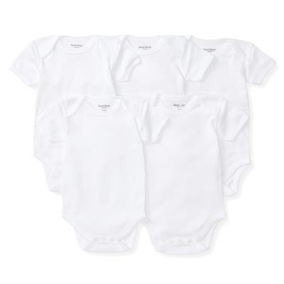 Bee Essentials Organic Short Sleeve Baby Bodysuit 5 Pack – Burts Bees Baby