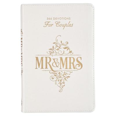 Mr. & Mrs. - 366 Devotions for Couples - White Faux Leather