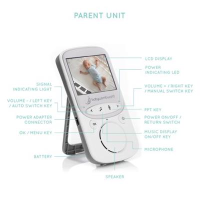 BabyWombWorld 2.0 Video Baby Monitor with 2 Cameras, Audio & Night Vision