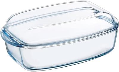 Pyrex 4937387 Essentials Glass rectangular Casserole high resistance 4,3L,Transparent : Amazon.co.uk: Home & Kitchen