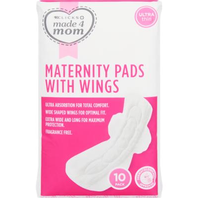 Made 4 Mom Maternity Pads With Wings - Clicks