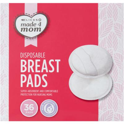 Made 4 Mom Disposable Breast Pads 36 Pads - Clicks