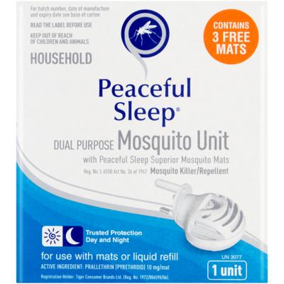 Peaceful Sleep Dual Purpose Mosquito Unit 134g - Clicks
