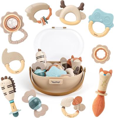 Baby Toys 0-6 Months Newborn Toys Rattle Teething Toys Sensory for Baby with Storage Box (10pcs) : Amazon.co.uk: Toys & Games