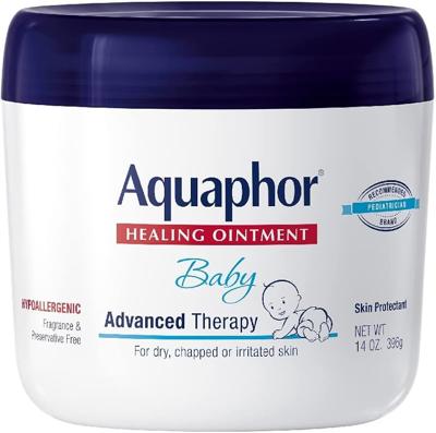 Amazon.com: Aquaphor Baby Healing Ointment Advanced Therapy Skin Protectant for Chapped or Dry Skin, Drool Rash and Diaper Rash Ointment, 14 Oz Jar :