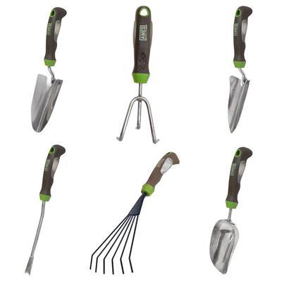 Ames 6-Piece Garden Tool Set - Hand Trowel, Hand Weeder, Hand Rake, Hand Transplanter, Hand Scoop and Hand Cultivator 24451009 - The Home Depot