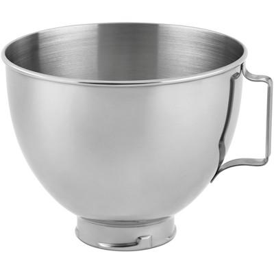 KitchenAid 4.5 Quart Polished Stainless Steel Mixer Bowl with Handle - K45SB: Dishwasher Safe, Silver, 8.75 Diameter : Target