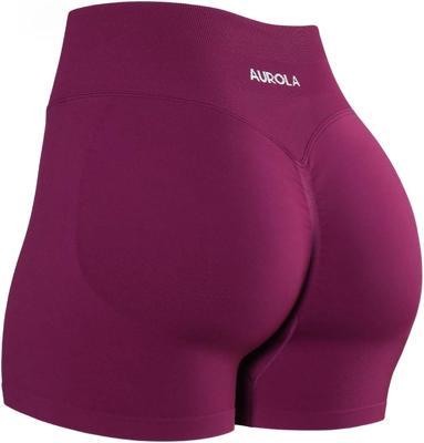 Amazon.com: AUROLA Influence Collection Workout Shorts for Women,No Roll Up New Scrunch Seamless Gym Short-3.5 Inseam, Sweet Pink, M : Clothing, Shoes