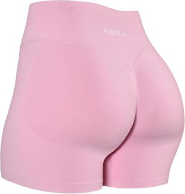 Amazon.com: AUROLA Influence Collection Workout Shorts for Women,No Roll Up New Scrunch Seamless Gym Short-3.5 Inseam, Sweet Pink, S : Clothing, Shoes