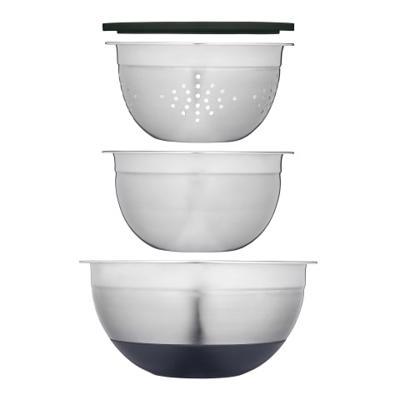 MasterClass Smart Space Stainless Steel Bowl Set 3 Piece - Yuppiechef
