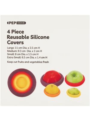 4 Piece Reusable Silicone Covers – PEP Online
