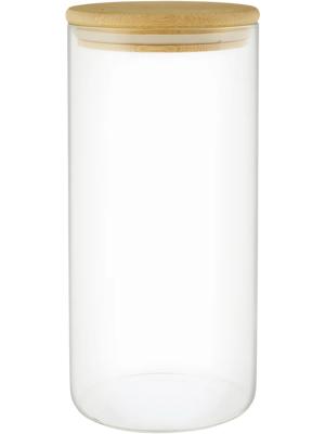 Glass Canister With Bamboo Lid 10x21cm – PEP Online