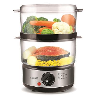 Brentwood 2-TIER FOOD STEAMER Stainless Steel