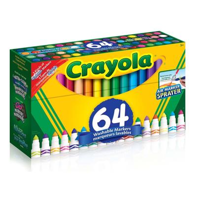 Crayola Washable Marker Variety Pack, 64 Count, Variety of 64 Markers - Walmart.ca