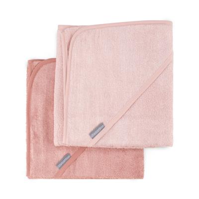 Little Bamboo Hooded Towel 2 Pack Dusty Rose | Baby Bunting AU