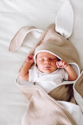 Muslin and Cotton Towelling Bath Towel | Koosh-uhn