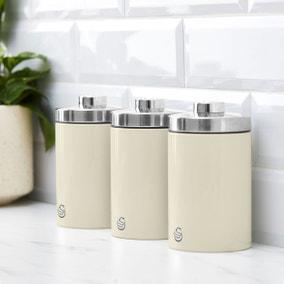 Swan Townhouse Set of 3 Canisters | Dunelm