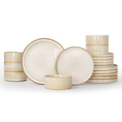 Brambly Cottage 18 Piece Stoneware Dinnerware Set - Service for 6 & Reviews | Wayfair.co.uk