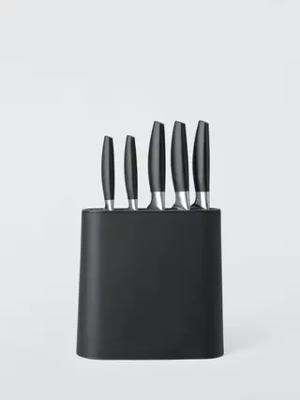 John Lewis Polypropylene Filled Knife Block Set, 5 Piece