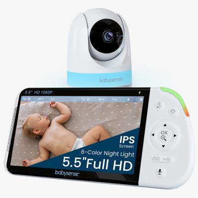 Babysense MaxView PRO: Full HD Non-WiFi Video Baby Monitor with Night Light