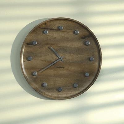 Buy Ebony wooden wall clock Online - Ellementry – ellementry