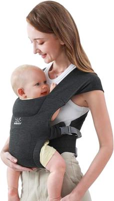MOMTORY Baby Carrier for Newborns from Birth, Comfortable Hip Seat for Baby, Ergonomic Carrier for Newborn to Toddler with Velcro Fastening, Easily Ad