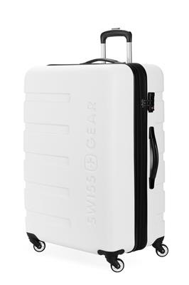 SWISSGEAR Signature Large Checked Spinner - White – SWISSGEAR Canada