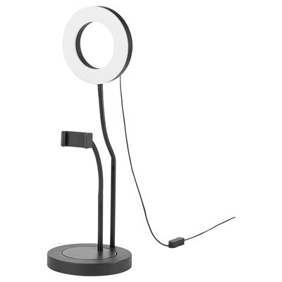 LÅNESPELARE ring light with phone holder - IKEA UK