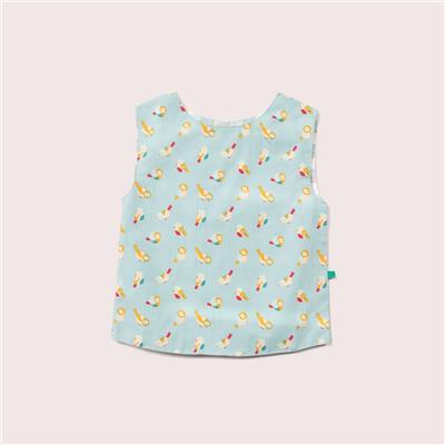 Rainbow Birds Reversible Button Through Sleeveless Blouse – Little Green Radicals