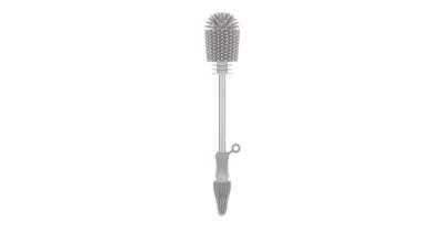 Haakaa Double-Ended Bottle Brush Grey | Baby Bunting AU