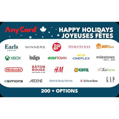Canada AnyCard Holidays $25 eGift Card (Email Delivery) - Walmart.ca