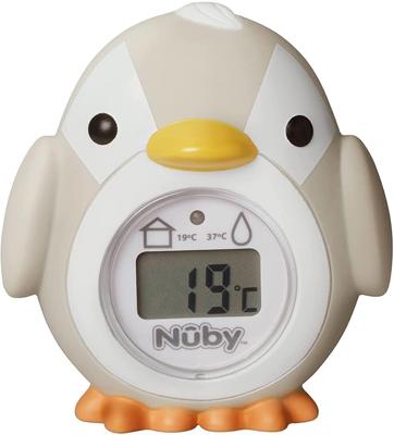 Nuby Penguin Baby Bath Thermometer - Digital Thermometer with Easy to Read Screen | BPA Free | Suitable from Birth (Grey) : Amazon.co.uk: Baby Product