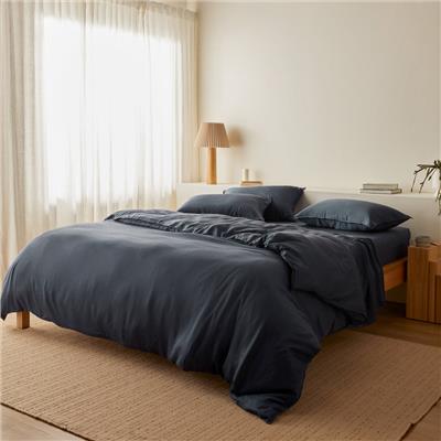 Kane Bamboo - Midnight King Quilt Cover | Sheet Society
