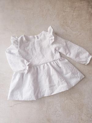 Anglaise Dress- White – The Tiny Tots Shop