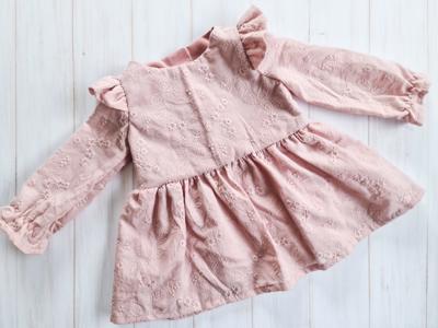 Anglaise Dress- Pink – The Tiny Tots Shop