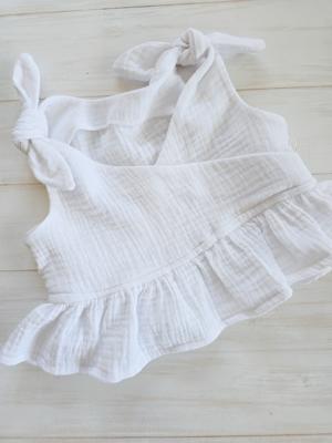 Tie knot summer set- White – The Tiny Tots Shop