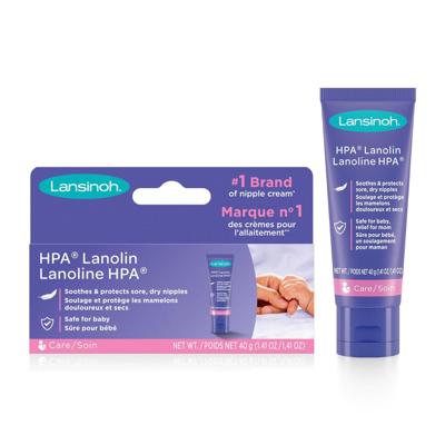 Lansinoh HPA Lanolin Nipple Cream, Soothes and Protects Sore, Dry Nipples, Breastfeeding Essentials, 40 Grams, Safe for Baby and Mom, 100% natural & s
