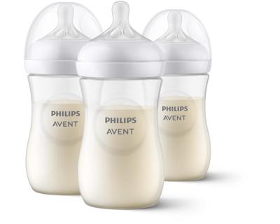 Avent Natural Response Baby Bottles 260ML 3 Pack | Baby Bunting AU