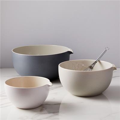 Kaloh Stoneware Mixing Bowls Set of 3 - Ombre | West Elm